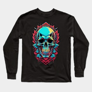 Vintage Cyberpunk Skull Long Sleeve T-Shirt